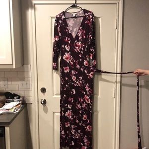 Floral Wrap Dress Maternity